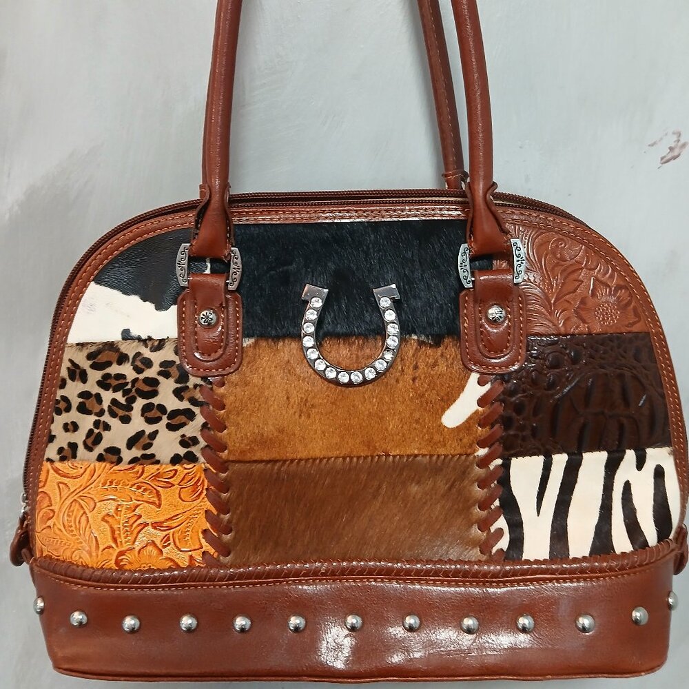 Western Patchwork Satchel